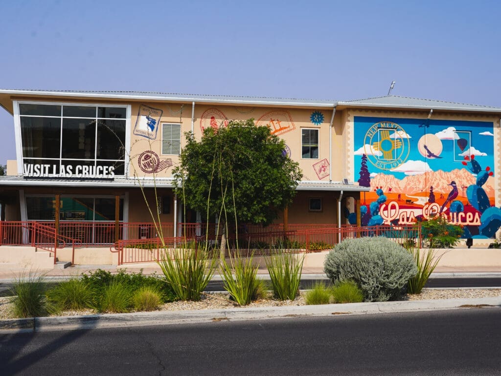 Front exterior of the Visit Las Cruces building.