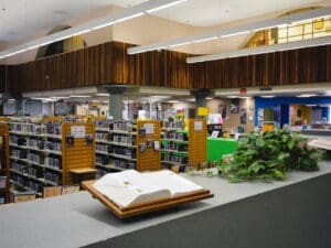Inside of Thomas Branigan Memorial Library.