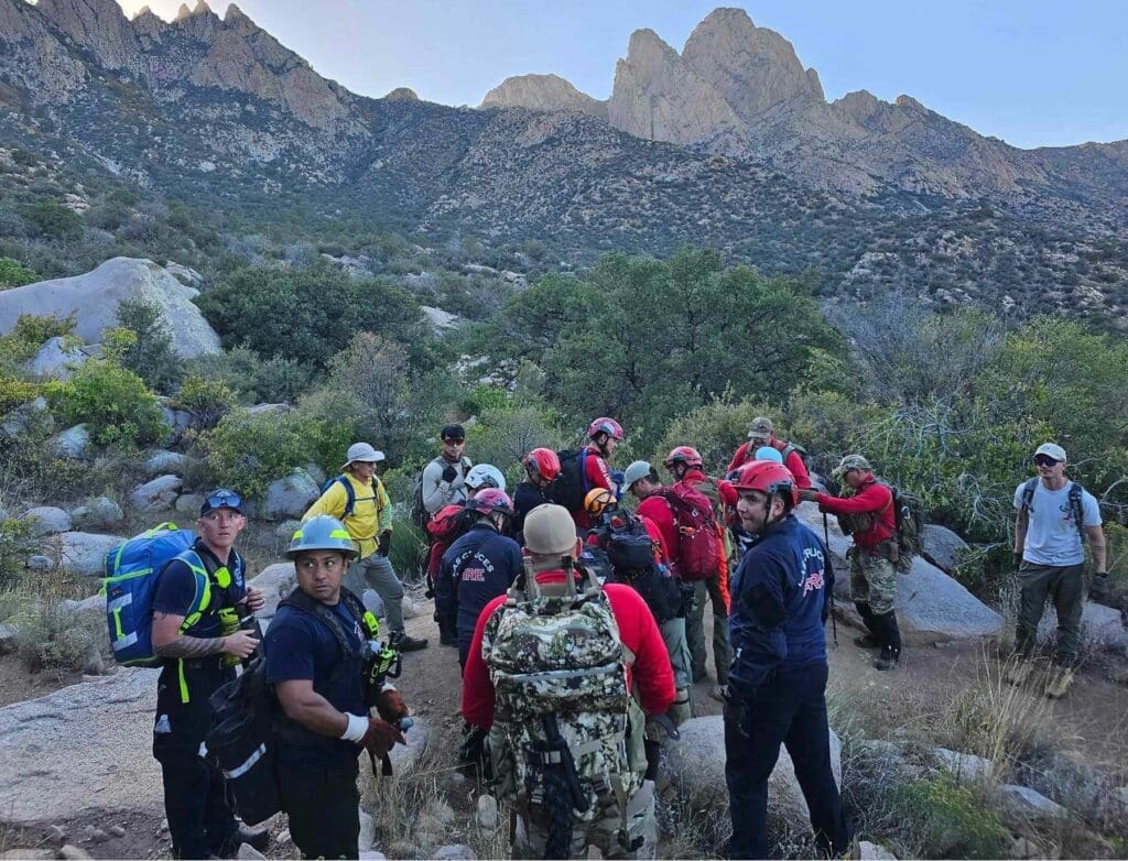 Las Cruces firefighters team with the Mesilla Valley Search and Rescue Team