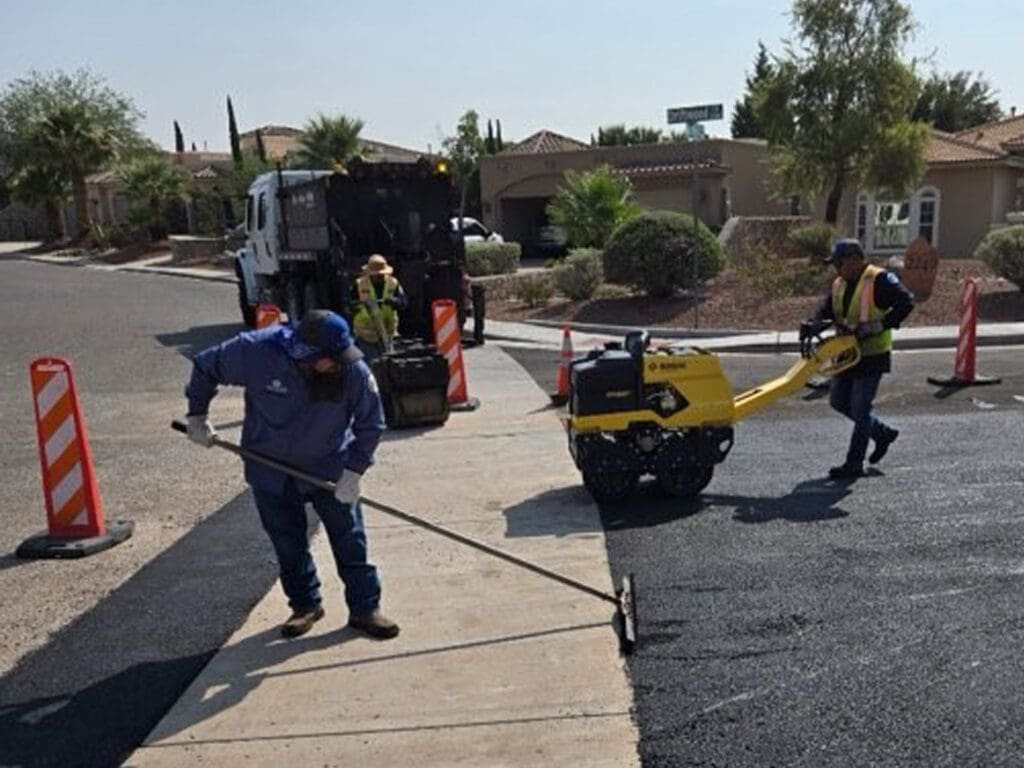 Street Paving Crew