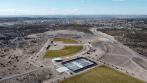 Aerial photo of East Mesa Public Recreation Complex