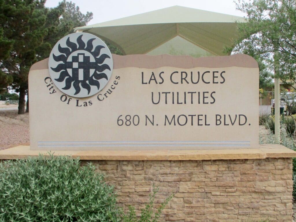 City of Las Cruces Utilities sign