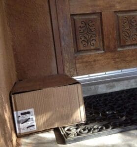 Box by Front door