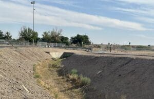 An empty canal.