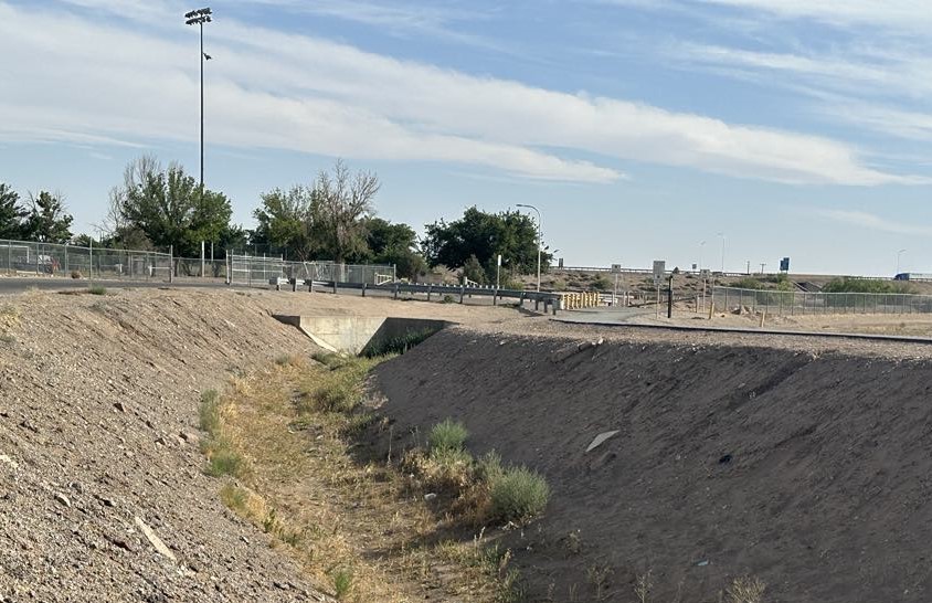 An empty canal.