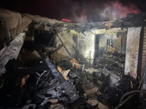 picture of damaged home from fire