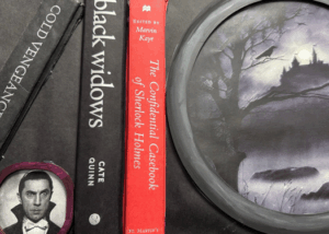Mystery and horror books.