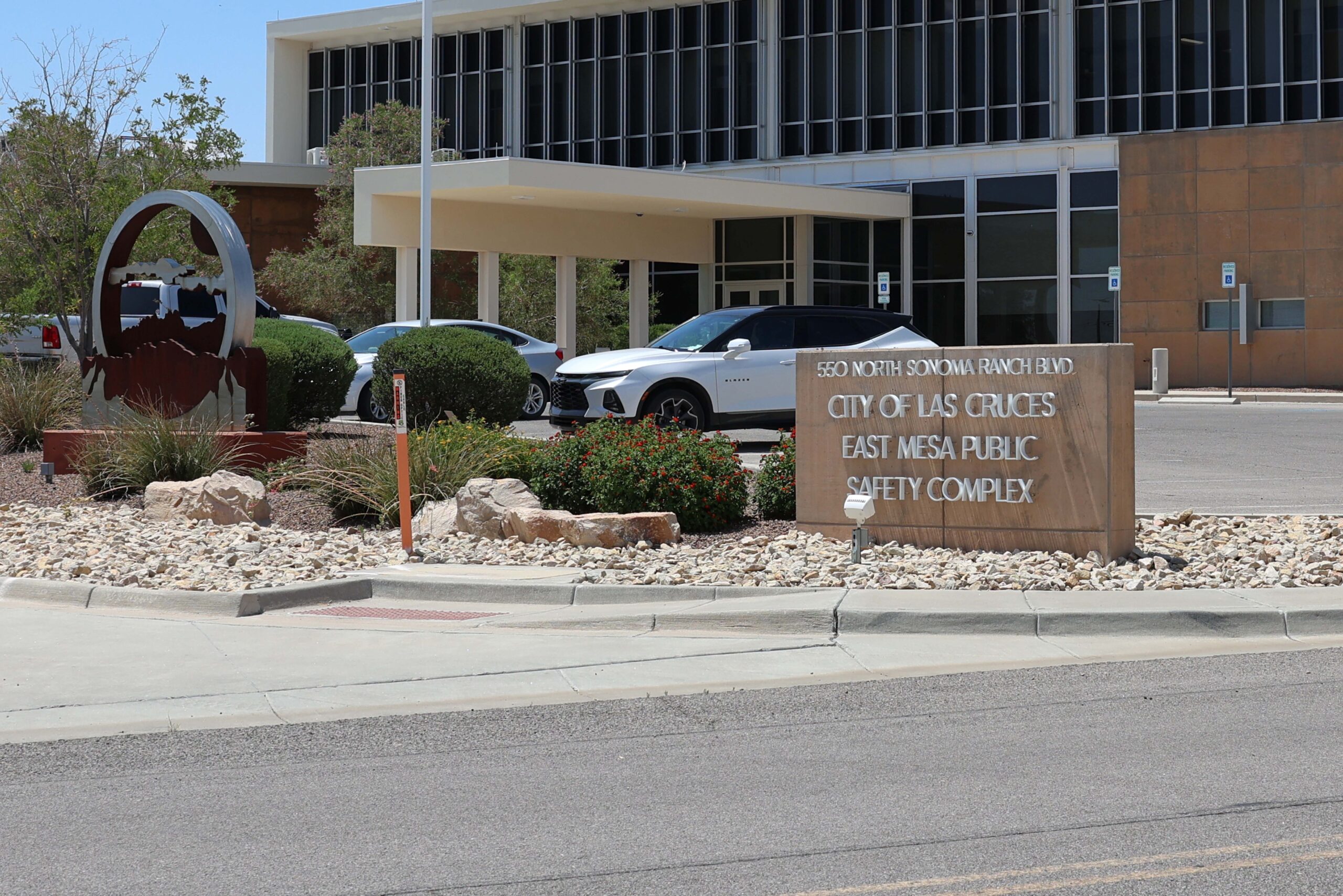 Exterior of the East Mesa Public Safety Complex in Las Cruces.