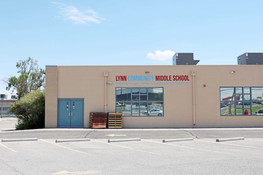 Exterior of Lynn Middle School in Las Cruces