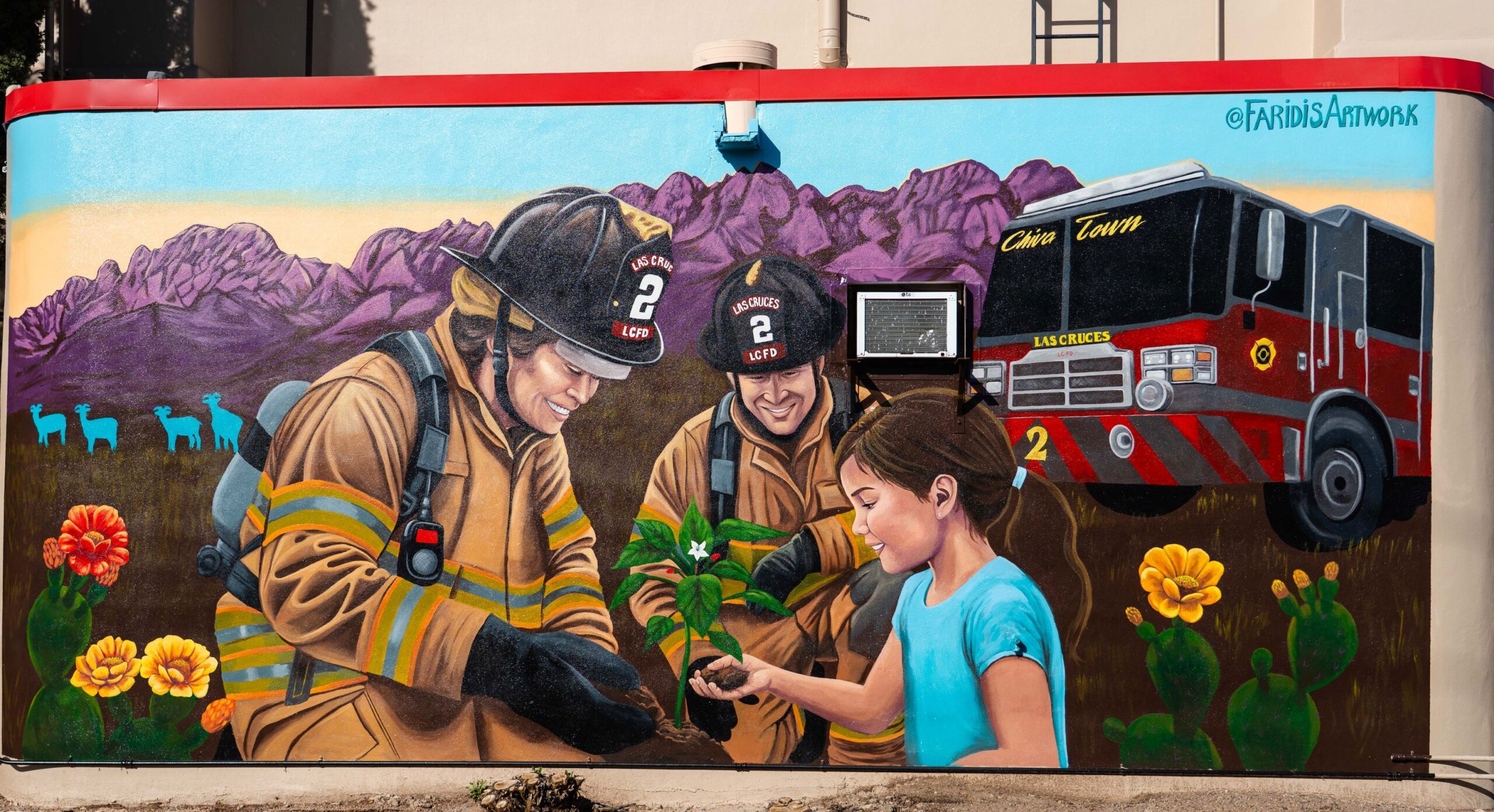 photo of mural on side of building 