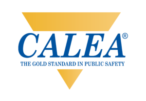 Image that reads CALEA The Gold Standard in Public Safety