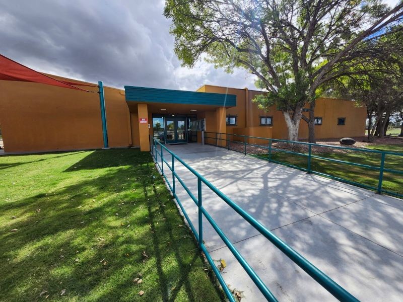 Front entrance to Meerscheidt Recreation Center.